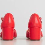 Chase and Chloe NEW Walk Off With My Heart Ankle Strap Heel RED Photo 4