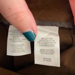 Jones New York NWOT  Signature women’s brown stretch beaded cuff capri‎ pants 14 Photo 7