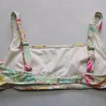 No Boundaries  Pink Floral Boho Swim Sports Bra Beach Bralette Bikini Top L Large Photo 1