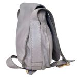 Chloé Chloe Marcie Large Saddle Leather Crossbody Pebble Gray Photo 3