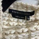 BCBG Maxazria Cable knit Open Asymmetrical Cardigan - Cream & Beige - Size S/M Photo 5