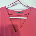 ZARA NWOT  Babydoll red ruffle dress MEDIUM Photo 4