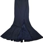 Dessy Collection Midnight Blue Bow Back Mermaid Evening Gown Dress 4 Style 3084S Photo 3