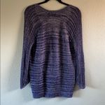Amber sun oversized open knit sweater sz M blue Size M Photo 6