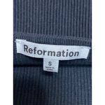 Reformation  Womens Black Ribbed Knit Sleeveless Square Neck Cami Tank Top Size S Photo 2