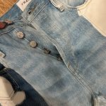 frame denim Frame women’s new size 27 patchwork denim jeans embellished mixed media Photo 4