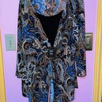 Y2K Country Girl Shift Layered Top Blue Size L Photo 0