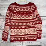 Eddie Bauer Red Lambs Wool & Angora Knit Sweater Sm Photo 0
