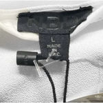 NBD REVOLVE  Skirt Womens Large White Glam Cutout Straight‎ Solid Zip Pencil Mini Photo 6