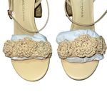 Stuart Weitzman NEW NIB Magnolia Block Heel Sandals 85mm Natural Tonal Raffia Photo 3