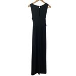 All in Favor Gauzy Sleeveless Wide Leg Black Jumpsuit Pockets Size Medium Photo 9