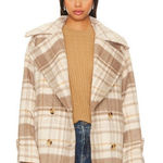 Free People NEW  Highlands Oversized Plaid Peacoat Photo 0