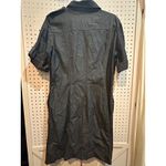 New York & Company Gray‎ Denim Shirt Dress Size 14 Short Sleeve Casual Career Gray Photo 5