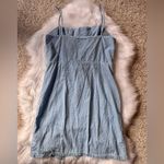 Topshop Moto Size 6 Light Blue Denim Dress Photo 3