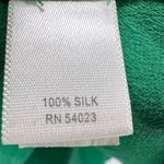 Banana Republic  green 100% silk popover blouse pintuck S casual holiday office Photo 6