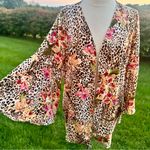 Thalia Sodi  Mixed Print Open Front Kimono Photo 4