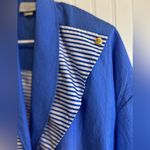 Adolfo Women's Blue Varsity Jacket. Made in USA Size L Photo 8