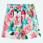 H&M cottonâfloral pull on shorts size xs Photo 0