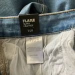 Simple Society  Super High Rise Flare Jeans Light Wash Size 28 Photo 3