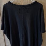 We The Free Free people Grey black top with waffle sleeves☁️ Photo 3