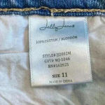 New with tags Jelly jeans high rise distressed mom jeans in size 11 Blue Photo 7