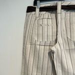 Loft NWOT The Marisa Sz: 8 Wide Leg Cream Vertical Striped Dress Pant w/tie Belt Photo 12