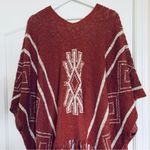 Women's Unique Boho Tribal Aztec Poncho Shawl Cardigan Size L Photo 5