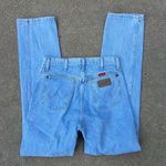 Wrangler Vintage 90s  14 MWZCB light wash high-rise wedgy fit cowgirl jeans 11x34 Photo 1