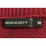 Merokeety  Women Medium Sweater Pullover Long Sleeve Round Neckline Photo 6