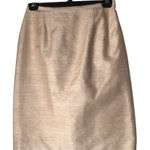 Pilar Rossi Skirt Women 12 Pink Peach Silk Straight Pencil‎ Knee Length Career Photo 0