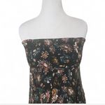 Natural Life  strapless black floral bohemian festival beach dress m/l Photo 3