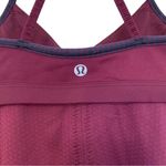 Lululemon Athletica Bend & FlowTank Top Hyper Stripe Plum Size 6 Photo 4