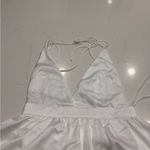 Lulus Elegant real love White satin Sleeveless Maxi Dress size S Photo 9