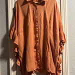 Free People Women's Button Down Dress Tunic Boho Oversized Long Sleeve Loose XS Photo 0