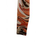 Rue 21 New Women's Crop Top Medium Polyester Spandex Red Peach White Chic Retro Photo 6