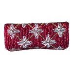 Vintage Beaded Evening Lipstick Case Holders Lot Red & Black Floral With Mirrors Photo 9