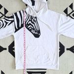 I Am Certified Fly White Zebra Print Hoodie Unisex Small Photo 6