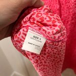 Women's Pink Leopard Print Top Size L Photo 3