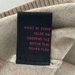 Colour Works Women's Embroidered Floral Long Sleeve‎ Pullover Sweater Tan XL Photo 6