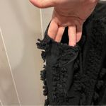 Cute sheer lined black mesh pom pom 3d textured swingy dress whimsigoth fairy Size M Photo 7