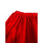 VTG Red Velvet Skirt High Waist Mid Length 1950s Style Zip Closure 12x19/US 0 Photo 1