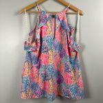 Lilly Pulitzer  Billie Tank Top Multi-Color Splashdance Size XL Photo 6