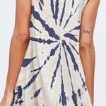 Phil Love  Sleeveless Tie Dye Swing Dress Blue White Size Medium NWT Photo 1