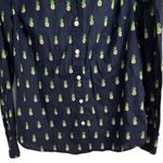 J.Crew Women's Button-Up Shirt S Pineapple Print Long Sleeve Casual Photo 7