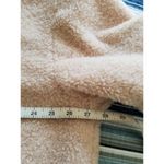 BP Faux Shearling Bomber Jacket Zip Front Wide Collar Beige Burnt Women's Size M Photo 6