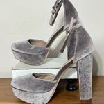 JustFab Women’s Just Fab Silver Purple Velvet‎ High Heel Shoes Size 8.5 Photo 0