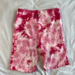 Champion  Women's Small Tie-Dye Pink Biker Shorts Athletic 7" Inseam Photo 1