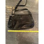 B Makowsky B. Makowsky Women's Black Leather Studded Crossbody Shoulder Bag Photo 6