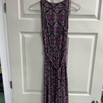 ECI  New York Fit Flare V-Neck Sleeveless Beaded Belted Midi Dress - Size 4 - EUC Photo 1