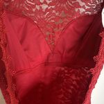 Tawny Red Lace Bodycon Cutout Glitter Formal Y2k Mini Dress Small Photo 6